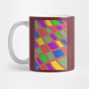 colorful checked pattern Mug